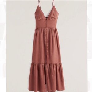 Abercrombie flows maxi dress with v neckline